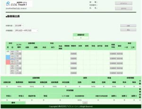 ここにTouch！操作画面